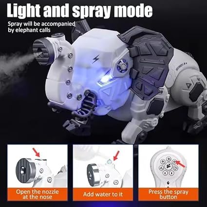 Remote Control Elephent With Smoke & Spray