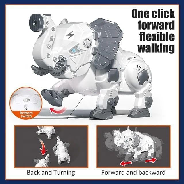 Remote Control Elephent With Smoke & Spray