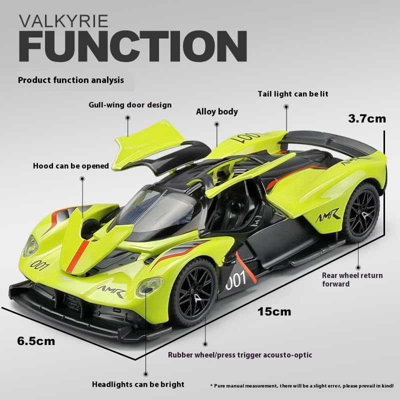 Aston Martin Valkyrie AMR 001 Diecast Metal Car