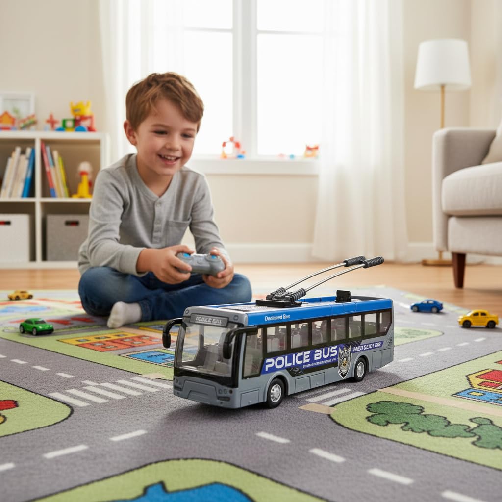 Super Quality Remote Police Bus