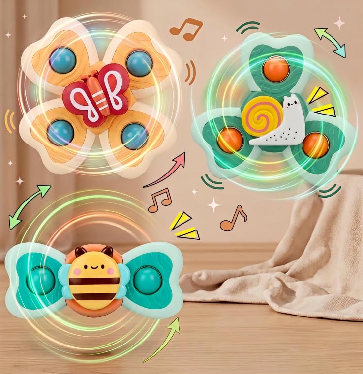 Baby Bath Toys Spinner Toy 3 PCS