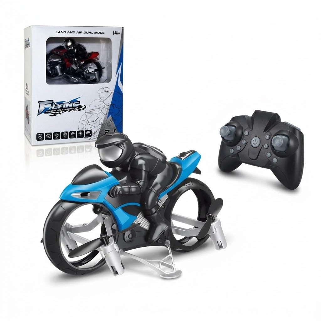 RC Flying Motorcycle Land & Air Dual Mode