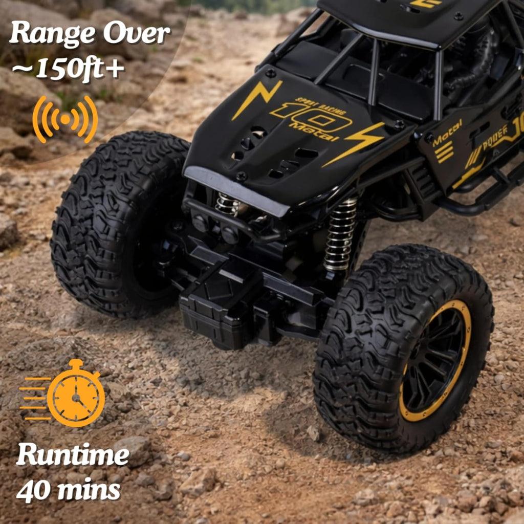 Rock Crawler Car with Smoke Offroader Rc Car High Speed 5 Functions 1:16 RC Car with Smoke Fog Styled Climbing Monster Truck Rechargeable Remote Control Car for Kids