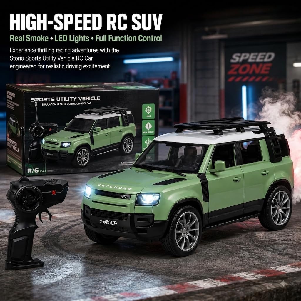 SUV Defender Remote Control Smoke RC Car