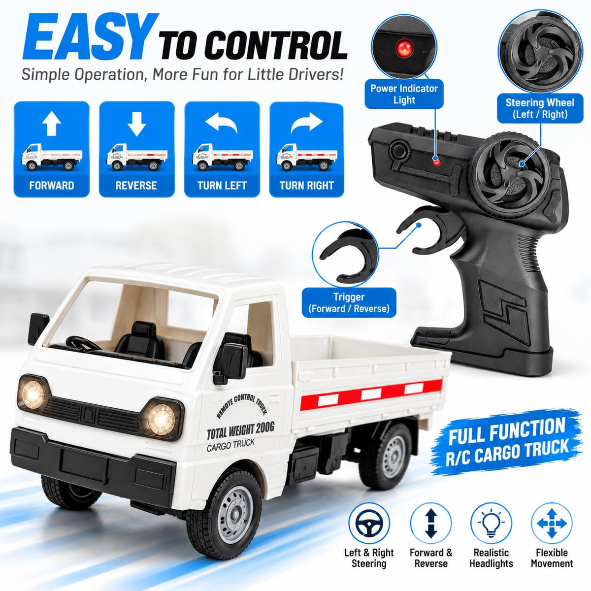 RC Cargo Truck Lights & Sound