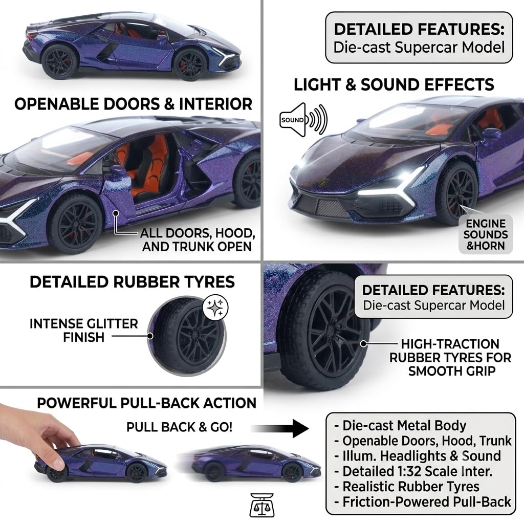 Lamborghini Revuelto Toy Car