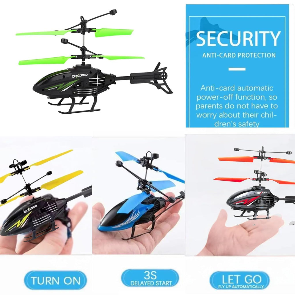 Outdoor Flying Helicopter with Hand Induction Watch