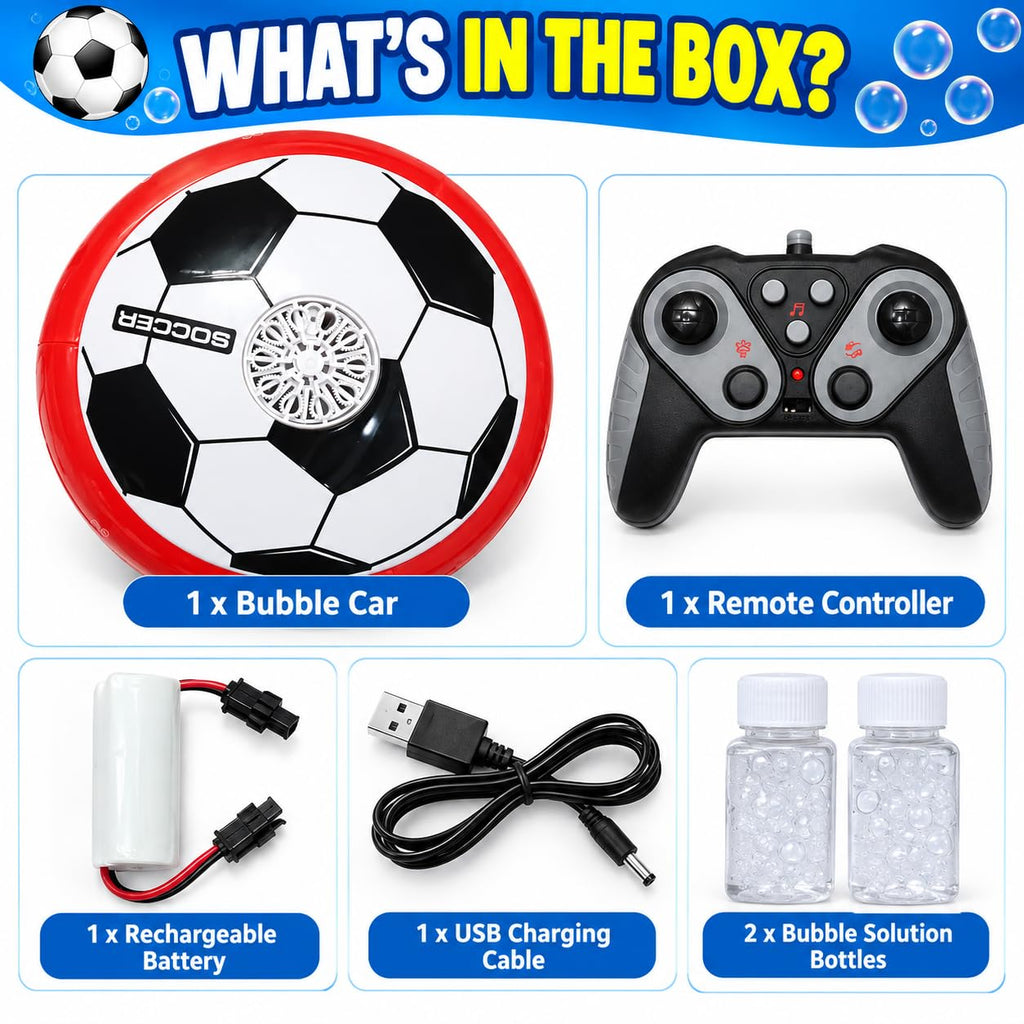 Bubble Car Remote Control Toy for Kids