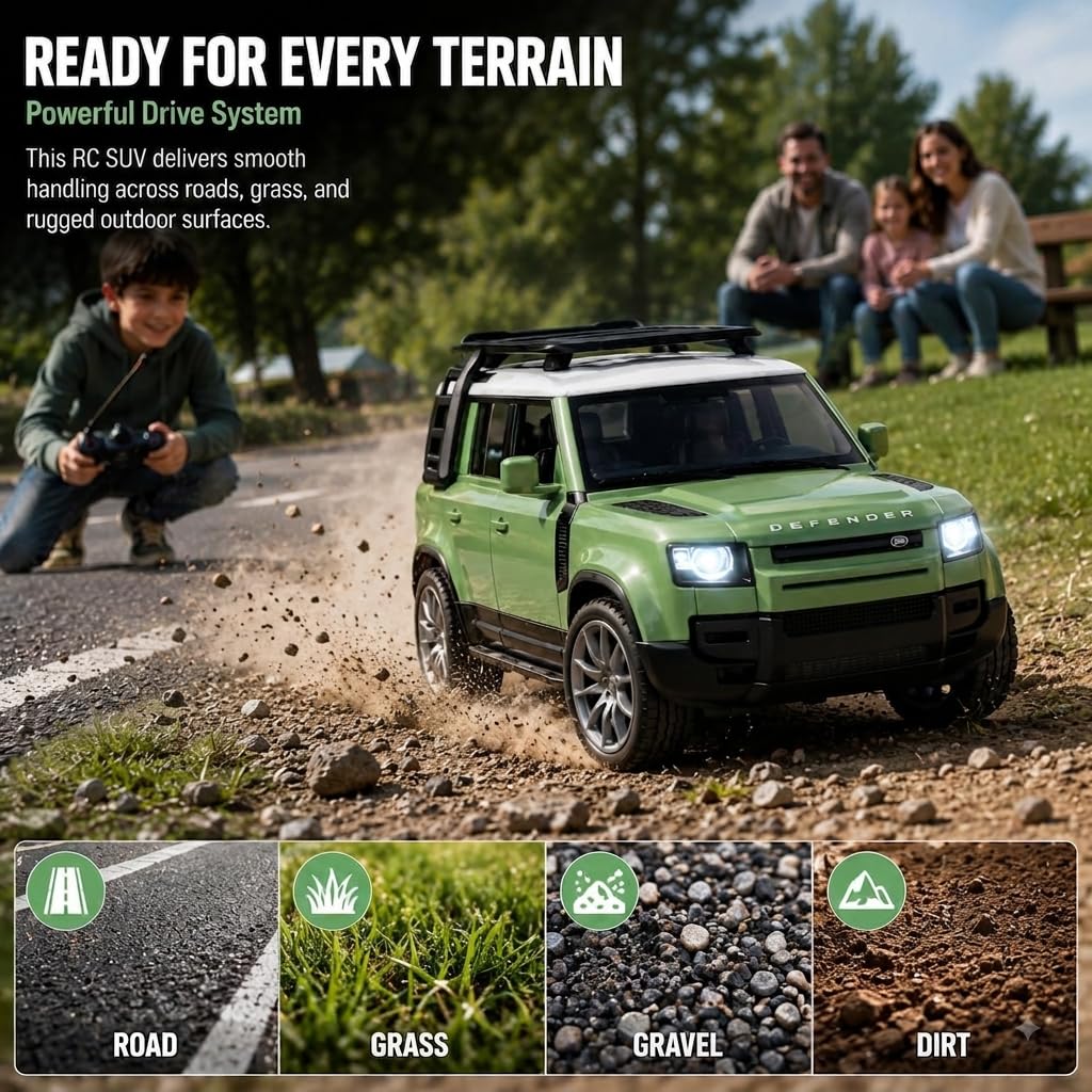 SUV Defender Remote Control Smoke RC Car