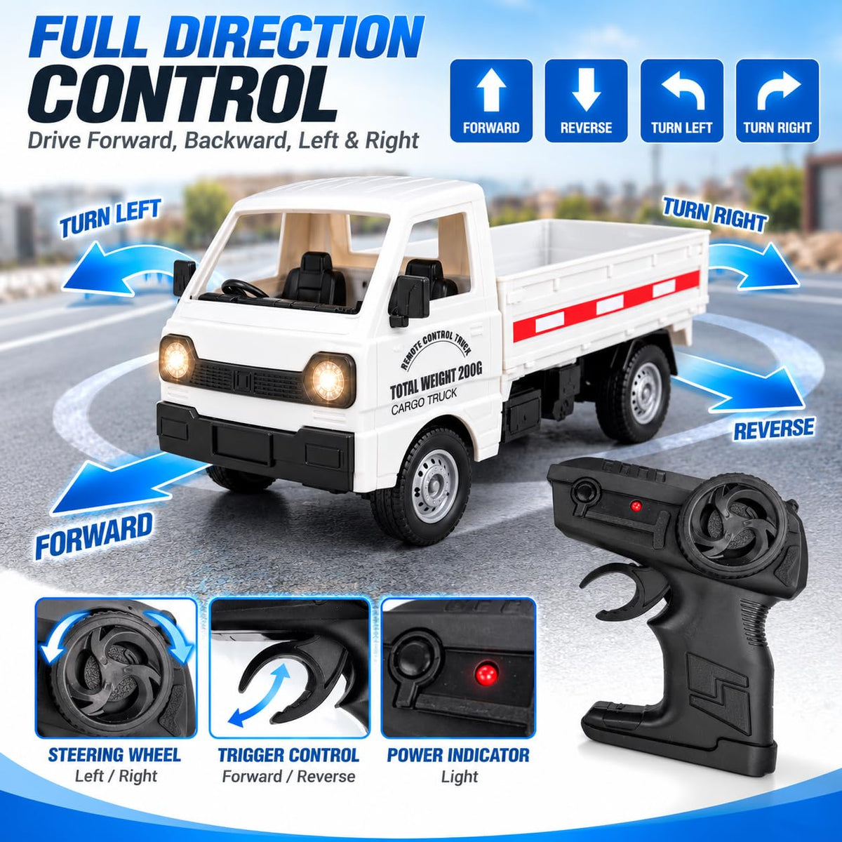 RC Cargo Truck Lights & Sound