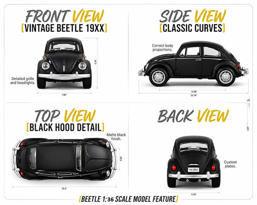 Beetle DieCast Pull Back Toy