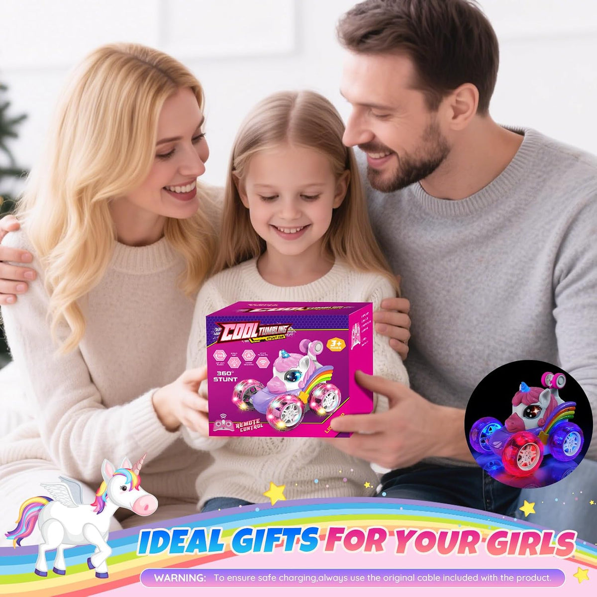 Unicorn Remote Control Car Toys for Girl