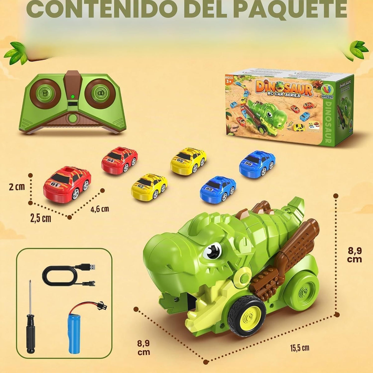 Remote Control Dinosaur Car Toy