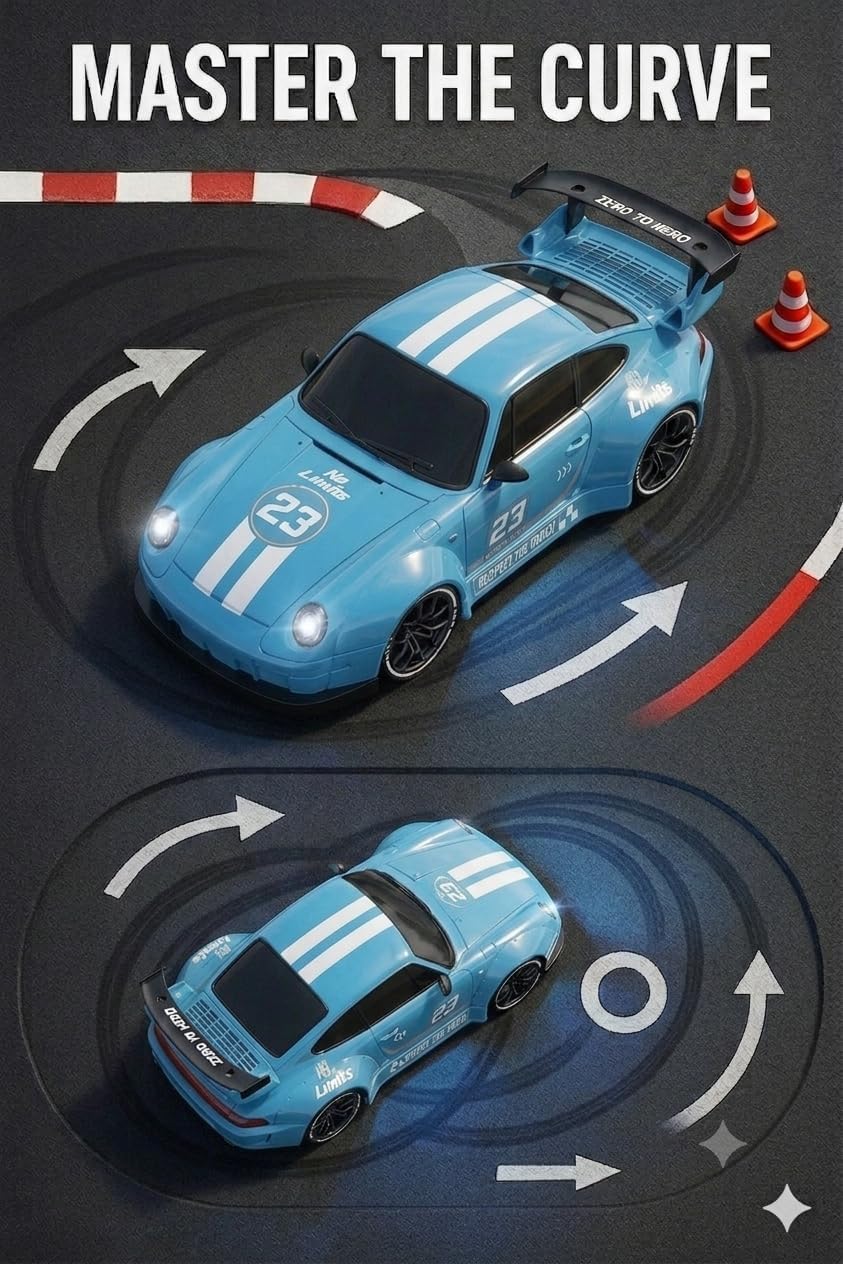 Porsche RC Drift Car Light & Sound