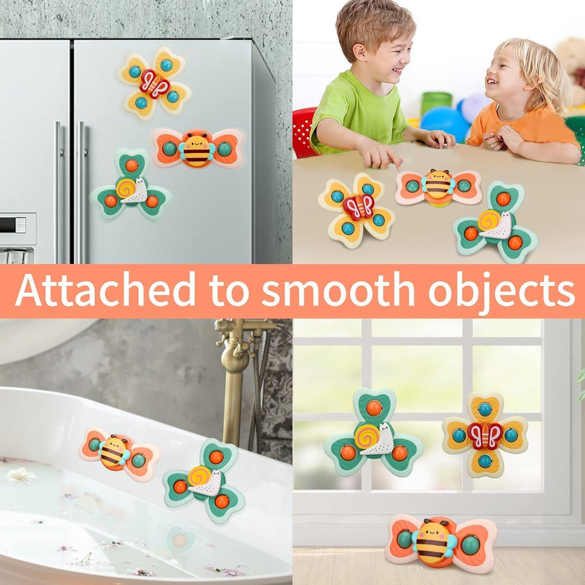 Baby Bath Toys Spinner Toy 3 PCS