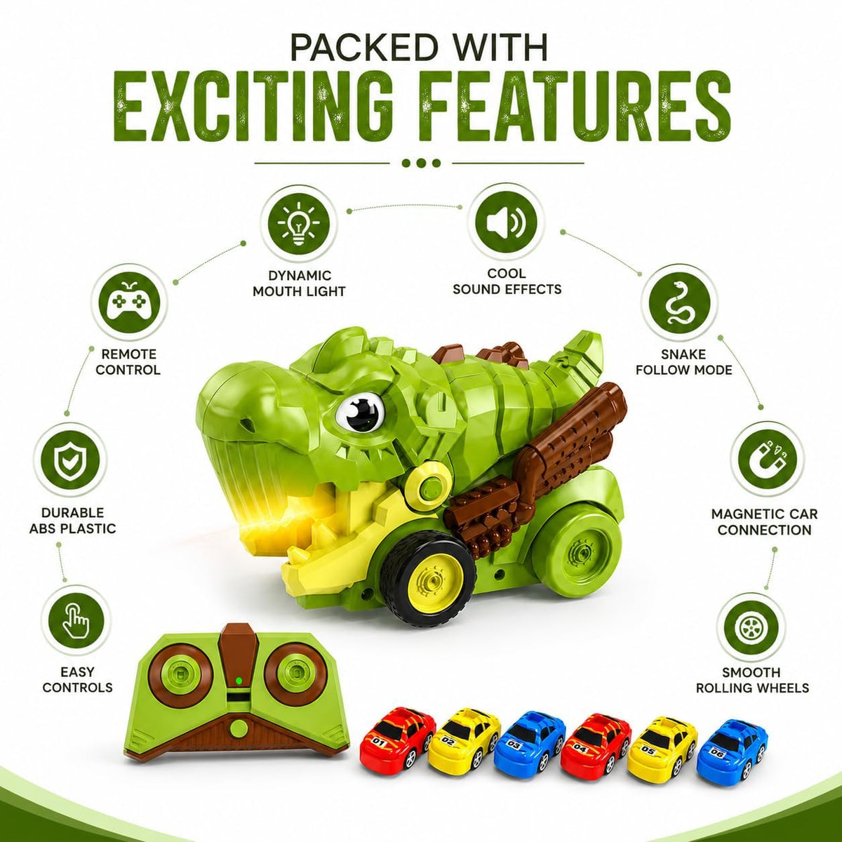 Remote Control Dinosaur Car Toy