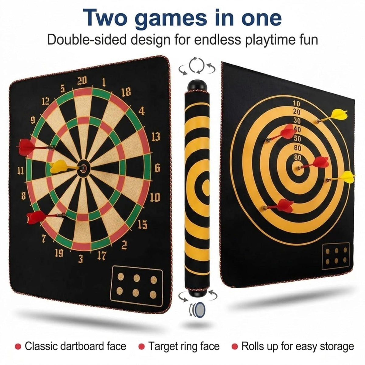 Mashes Magnetic Dart Board Game for Kids & Family