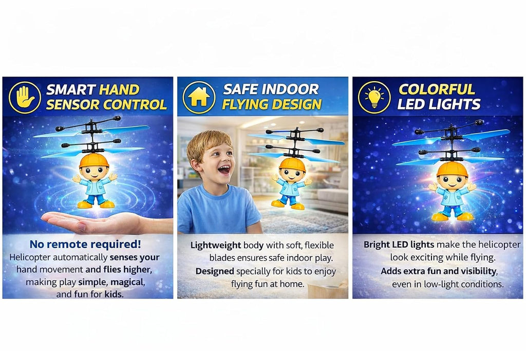 Flying Toy Hand Sensor Helicopter Boy