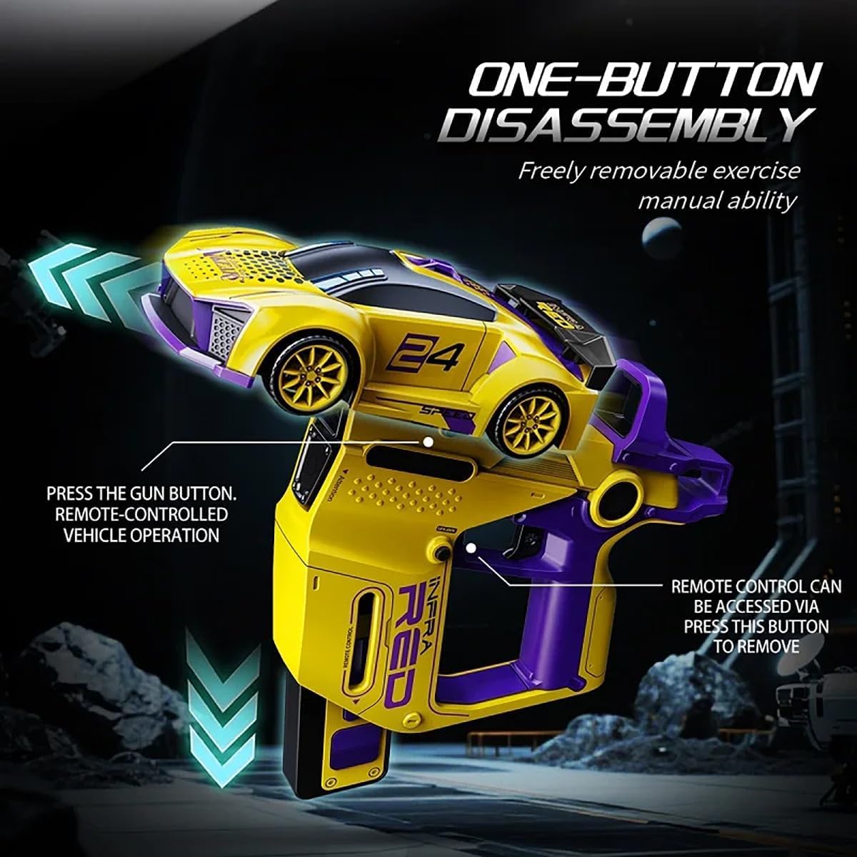 Infrared Launcher Gun Racing Car