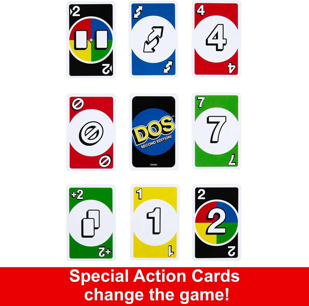 Dos Classic Card Game with a Family Friendly Twist