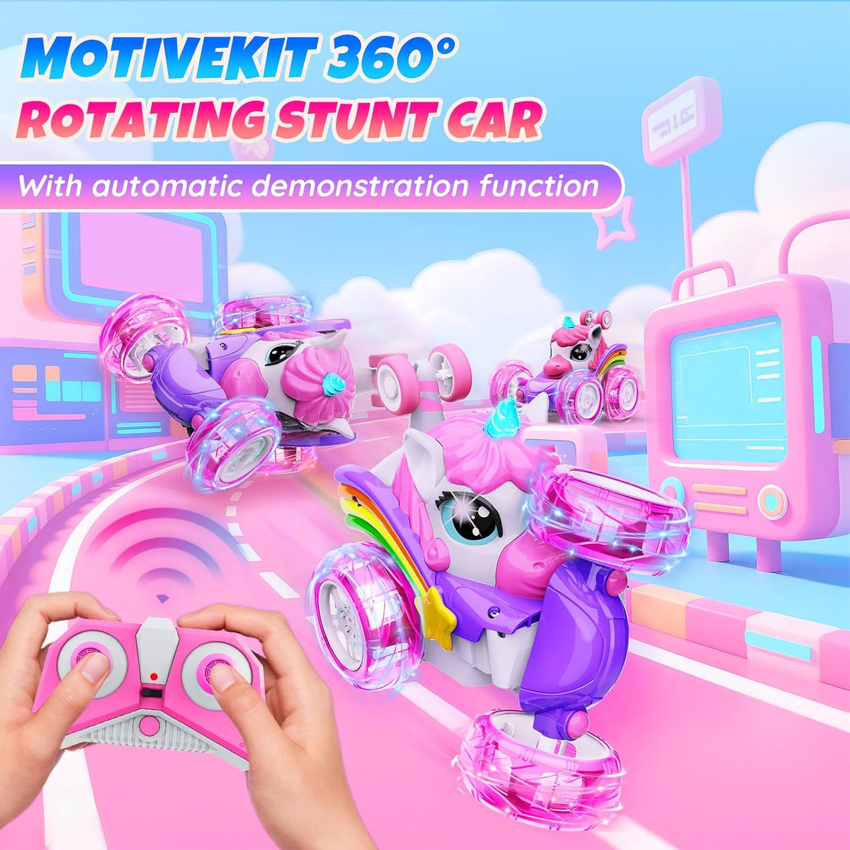 Unicorn Remote Control Car Toys for Girl