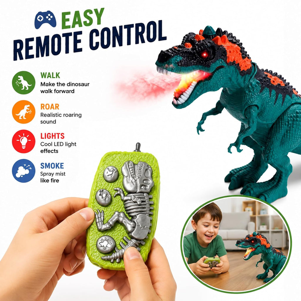 Remote Control Dinosaur With Smoke 2.4GH