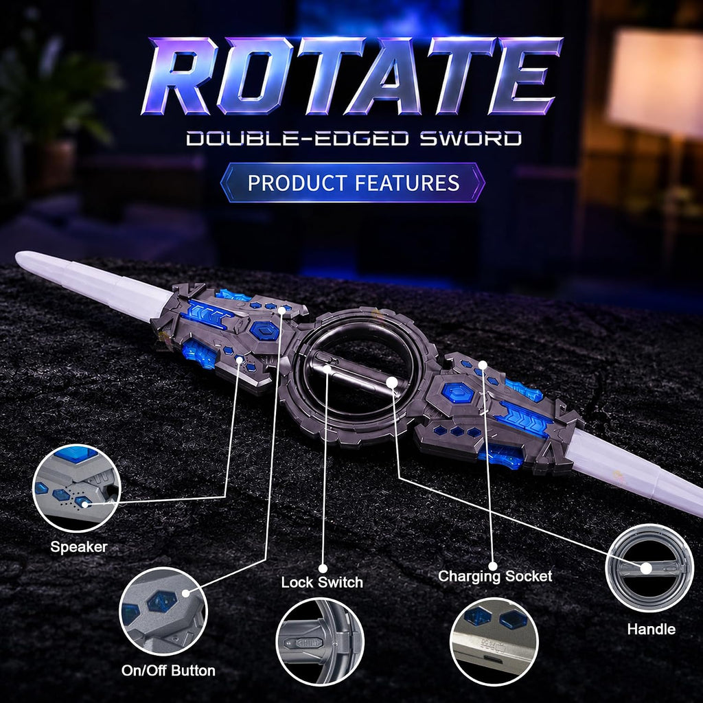 Fire Piral Sword Double Edged Rotating