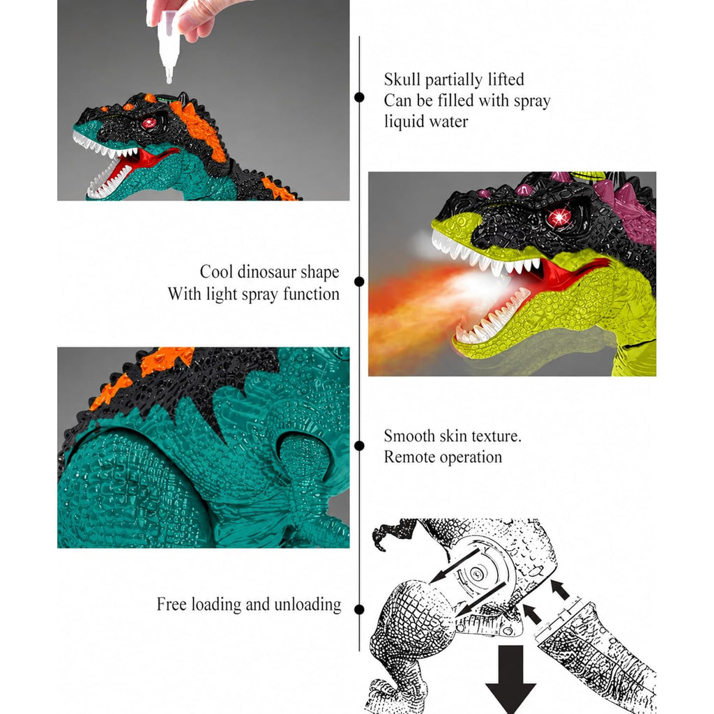 Remote Control Dinosaur With Smoke 2.4GH