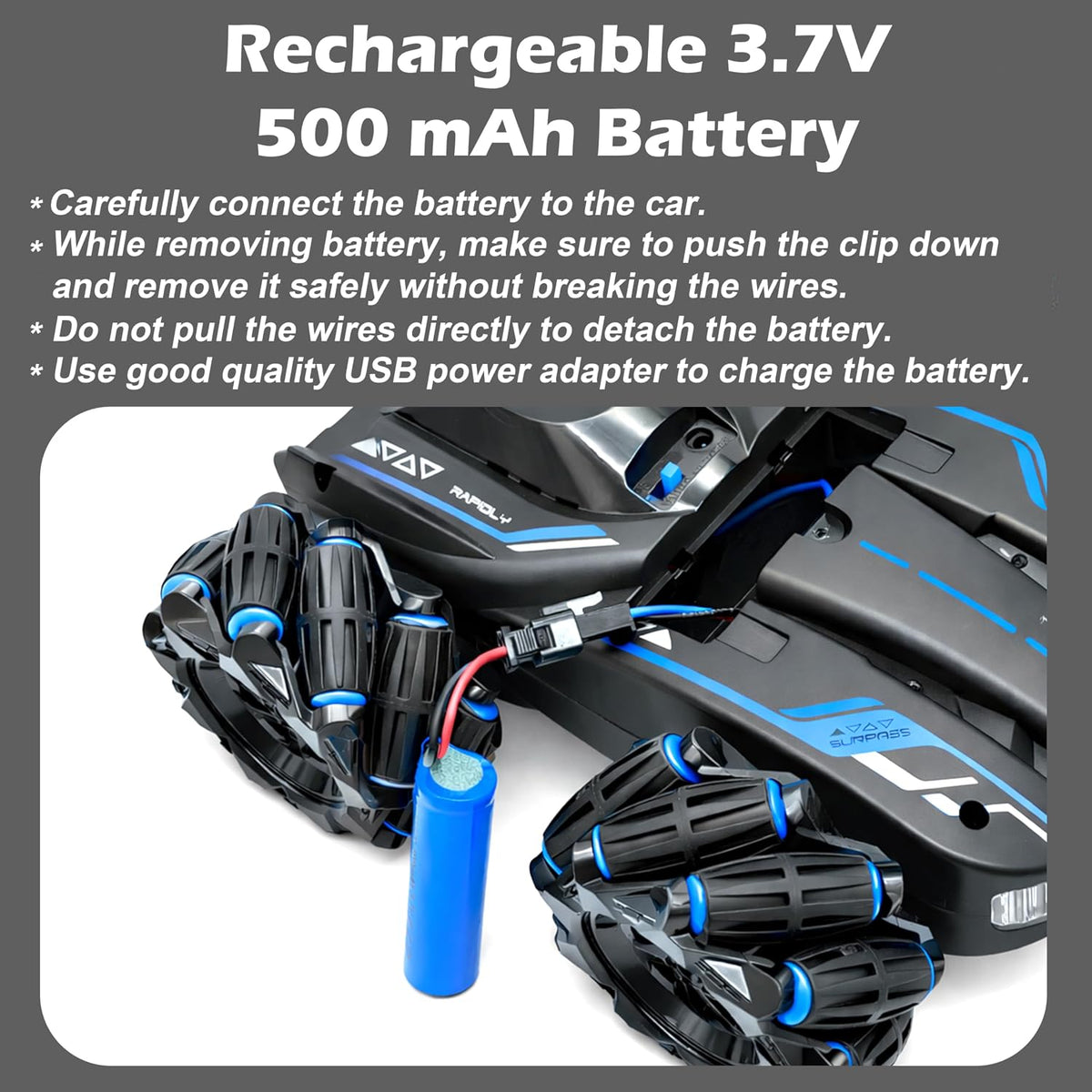 4WD Rechargeable Dual Control Stunt Drift Car