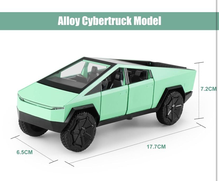Tesla Cybertruck Dc All-Wheel Drive Diecast Scale Model Car