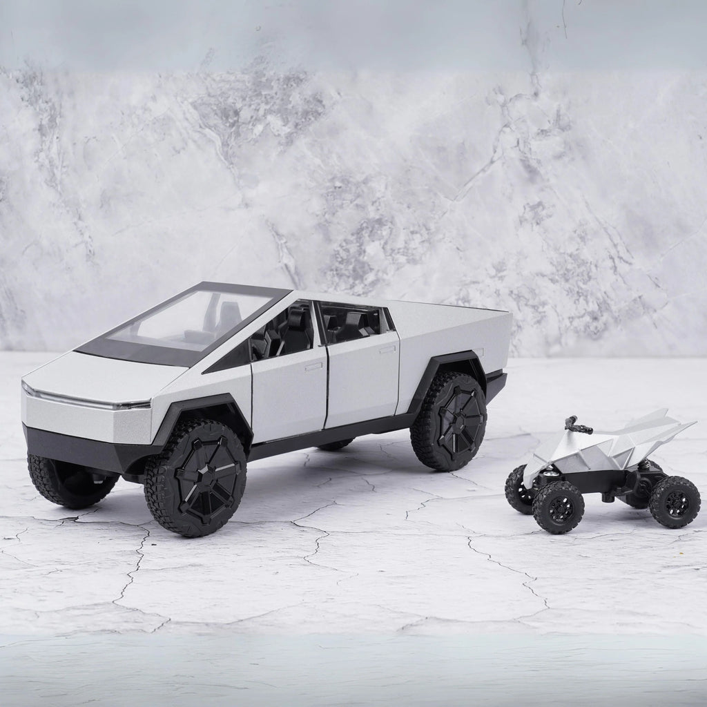Tesla Cybertruck Dc All-Wheel Drive Diecast Scale Model Car