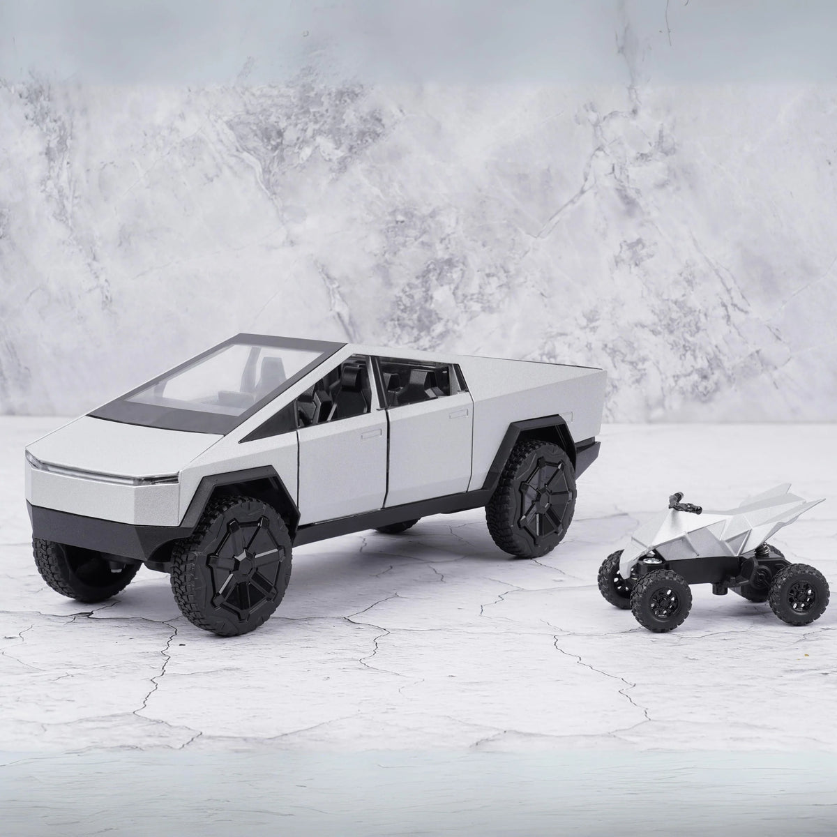 Tesla Cybertruck Dc All-Wheel Drive Diecast Scale Model Car