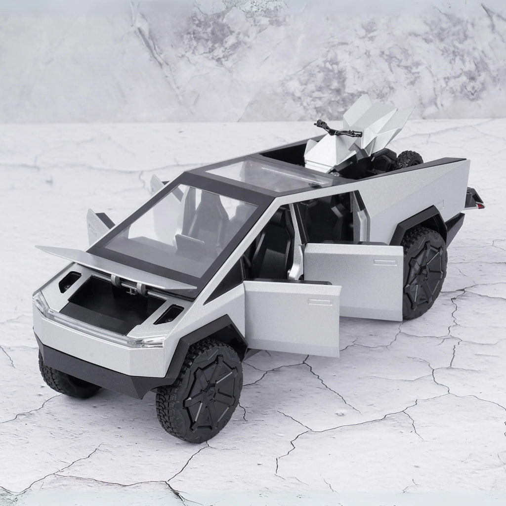 Tesla Cybertruck Dc All-Wheel Drive Diecast Scale Model Car