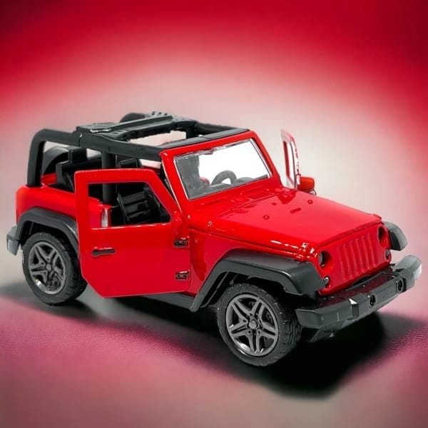 Mahindra Thar Diecast Metal Pullback Toy car with Openable Doors for Kids