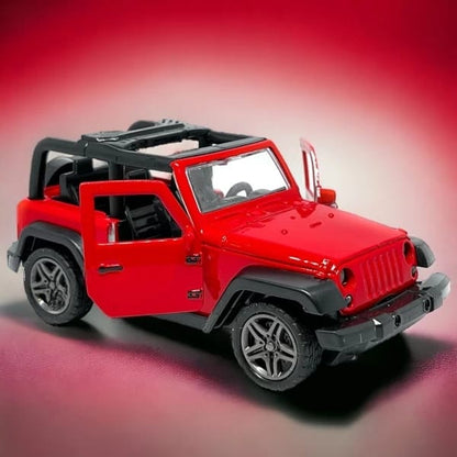 Mahindra Thar Diecast Metal Pullback Toy car with Openable Doors for Kids