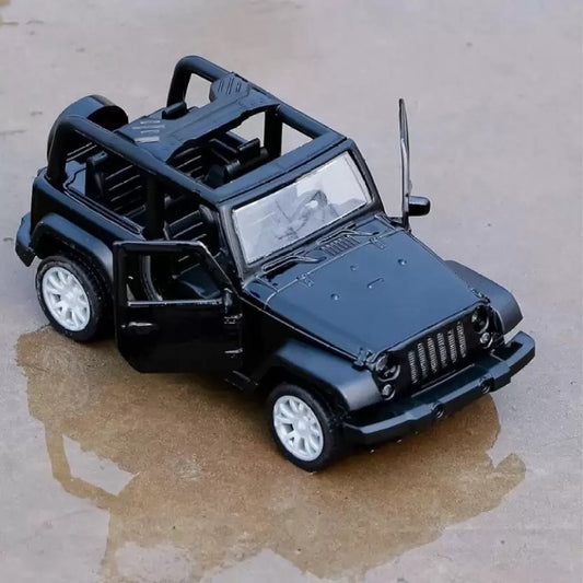 Mahindra Thar Diecast Metal Pullback Toy car with Openable Doors for Kids