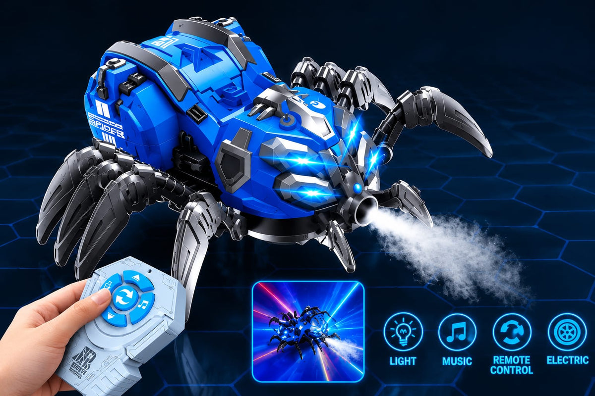 Rc Monster Face Spider Smoke & Light