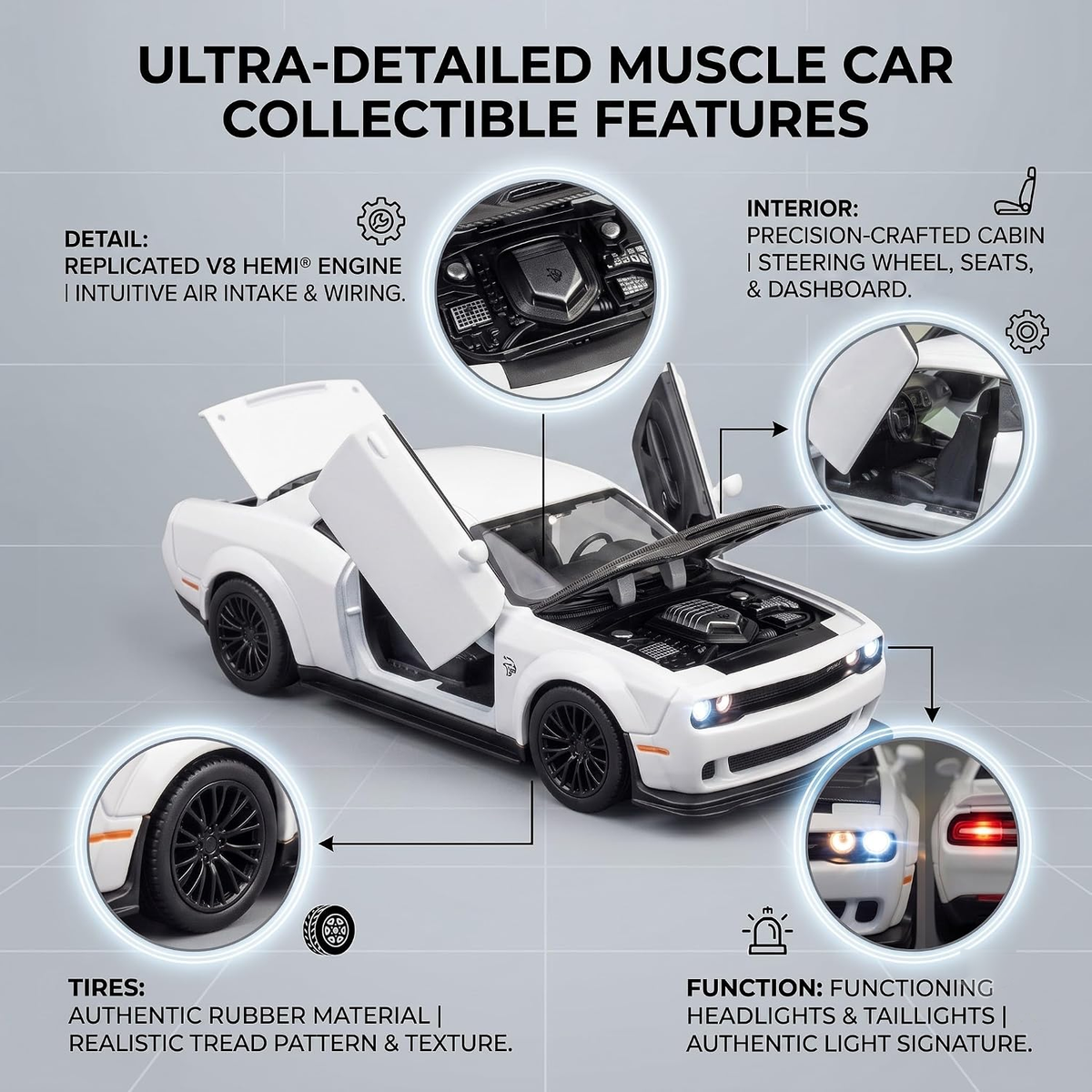 Dodge Challenger DieCast Metal Toy  Car
