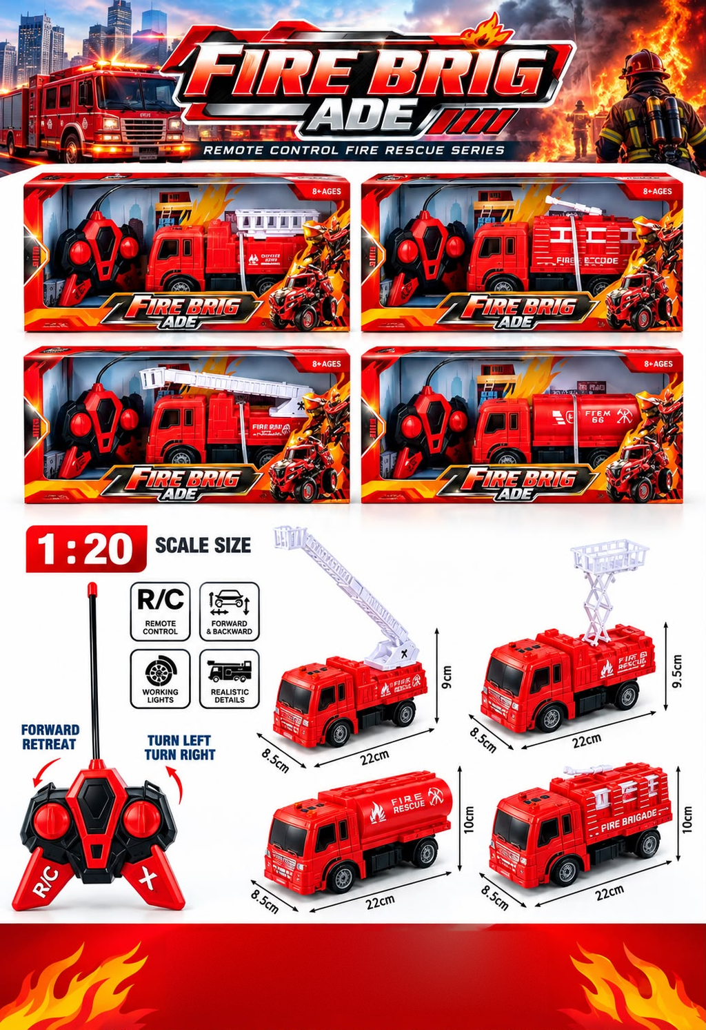 Remote Controll Fire Bridge Set