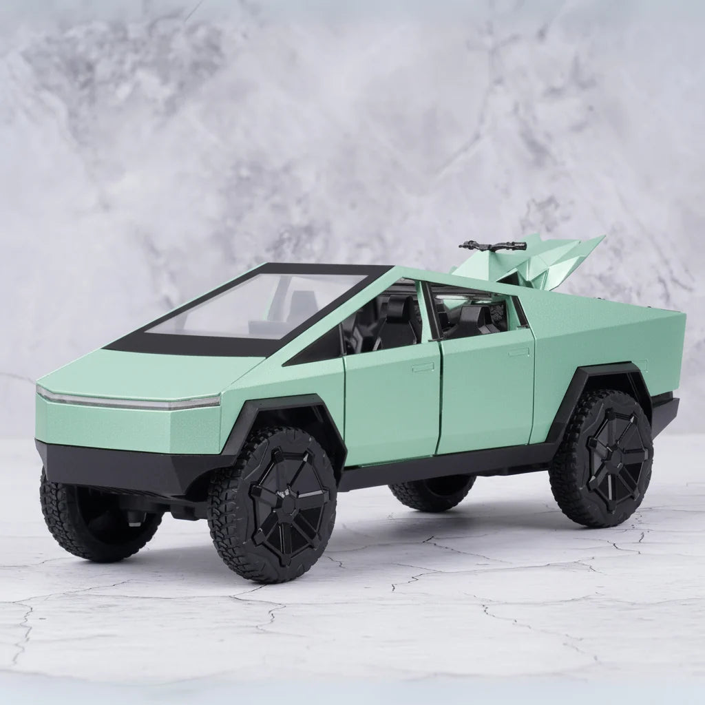 Tesla Cybertruck Dc All-Wheel Drive Diecast Scale Model Car